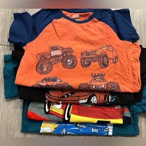 Kids' Monster Truck and Race Car T-Shirts